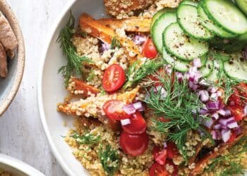 Shawarma Sweet Potato-Quinoa Bowl Recipe