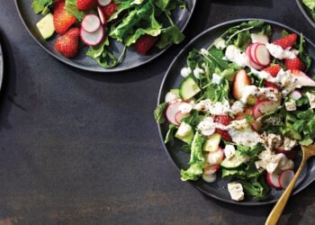 Strawberry-Radish Salad with Creamy Lemon Dressing Recipe