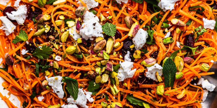 Carrot salad with citrus dressing