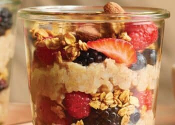 Granola Parfaits with Berries and Brown Rice Pudding Recipe