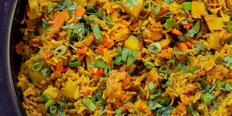 One Pot Jamaican Curry Rice