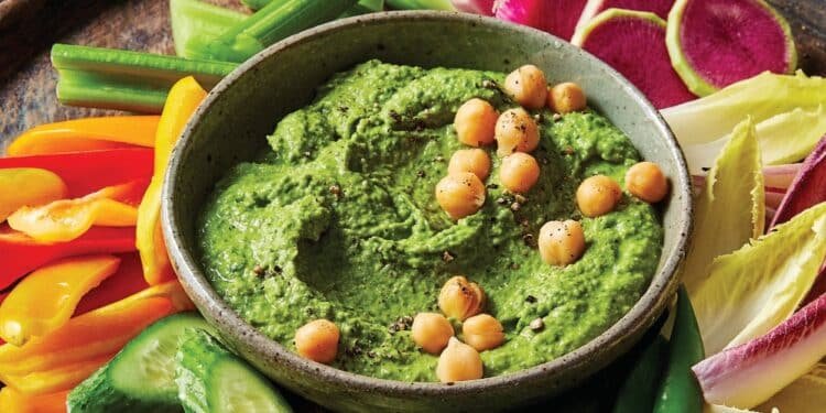 Fresh Spinach Hummus Recipe – Forks Over Knives