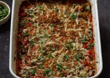 Unstuffed Pepper Casserole (gluten-free, soy-free, nut-free options)