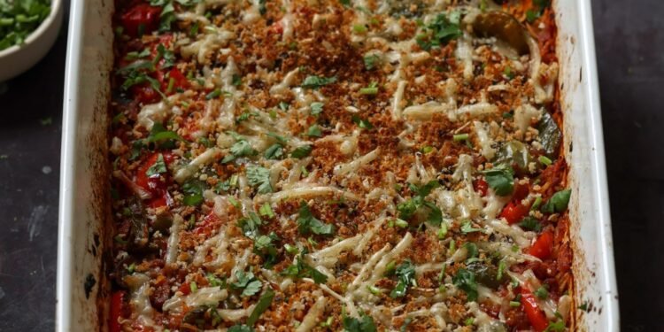 Unstuffed Pepper Casserole (gluten-free, soy-free, nut-free options)