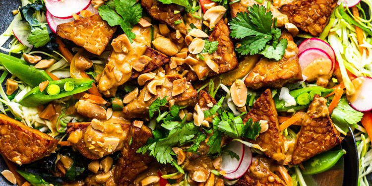 Baked tempeh slaw – Lazy Cat Kitchen