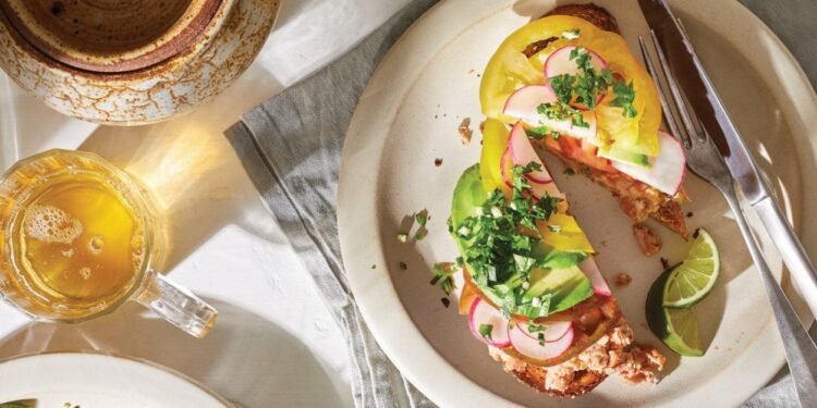Avocado Toast with Tomato and Spicy Gremolata Recipe