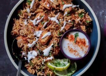 Lucknowi Biryani (easy oven recipe!)