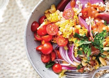 Rainbow Veggie Barley Bowl Recipe