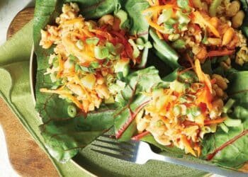 Swiss Chard Wraps with Buffalo Cauliflower Rice Recipes