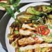 Grilled Bok Choy, Tofu, and Mushrooms with Brown Rice and Ponzu Sauce Recipe