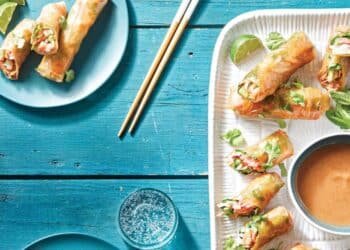 Jackfruit Spring Rolls with Sweet-and-Sour Dipping Sauce Recipe