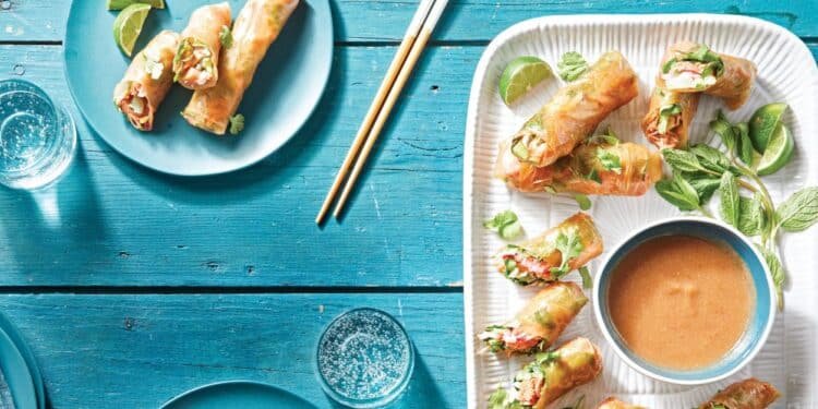 Jackfruit Spring Rolls with Sweet-and-Sour Dipping Sauce Recipe
