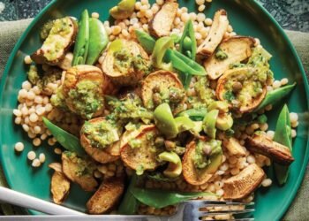 Vegan Mushroom Scallops with Spanish-Style Olive-Herb Sauce Recipe