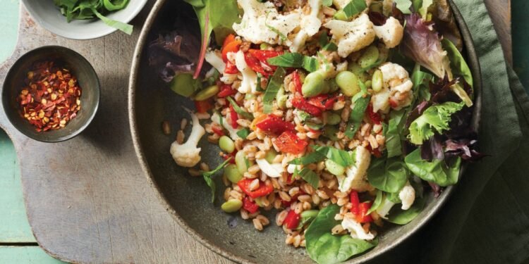 Pickled Cauliflower and Farro Salad Recipe