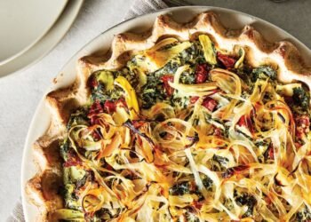 Quiche Florentine with Artichoke Hearts and Sun-Dried Tomatoes Recipe