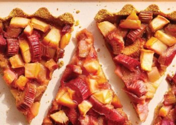 Rhubarb and Pear Tart