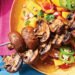 Spicy Jerk Mushroom Kabobs with Mango Salsa