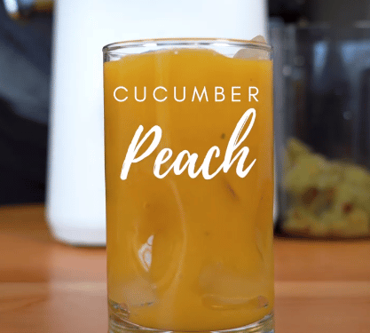 Cucumber Peach Recipe & juice