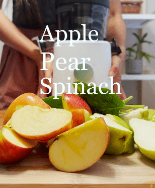 Refreshing Apple Pear Spinach Juice