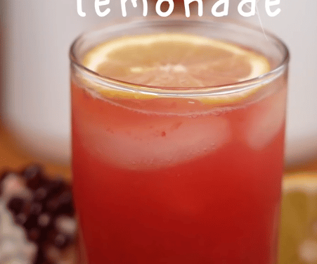 Honey Lavender Pomegranate Lemonade