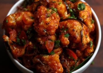 Cauliflower Pepper Fry (soy-free, nut-free, gluten-free)