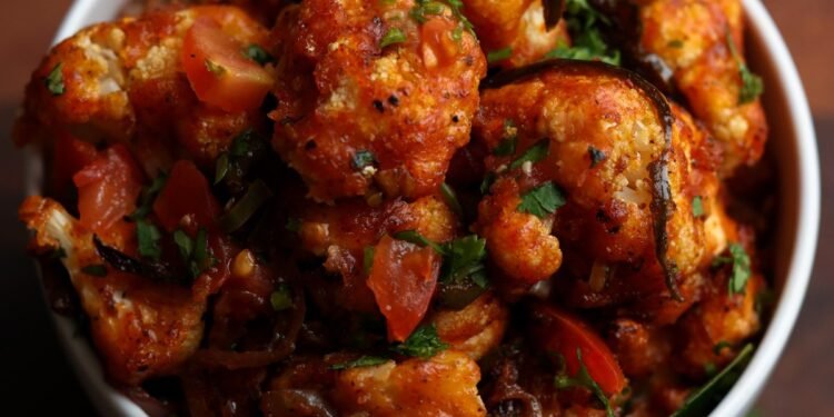 Cauliflower Pepper Fry (soy-free, nut-free, gluten-free)