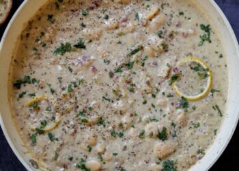 Lemon Garlic Butter Beans (gluten-free, soy-free, nut-free)