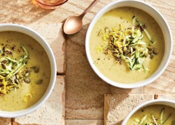 Creamy Zucchini and Potato Soup with Lemon Recipe