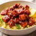 Harissa tofu with herby couscous