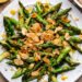 Roasted asparagus with charred lemon dressing