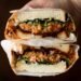 Gochujang Chickpea Salad Sandwich with Caramelized Onions
