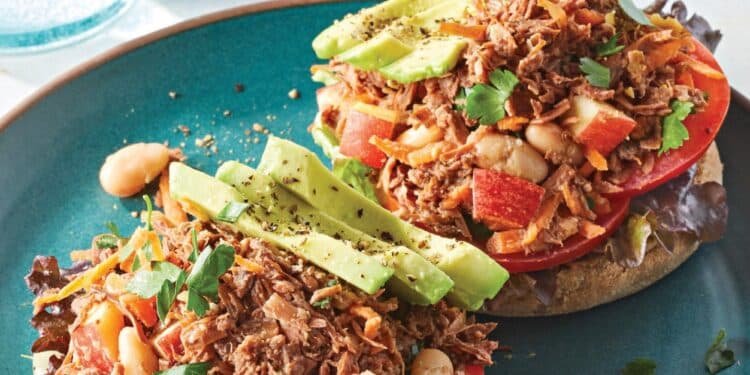 Quick and Easy Jackfruit Salad Sandwiches