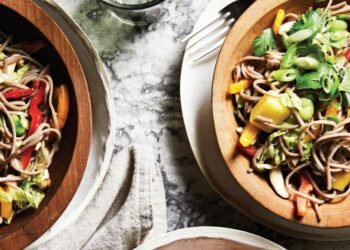 Spicy Cold Noodle Salad with Soy-Lime Dressing Recipe