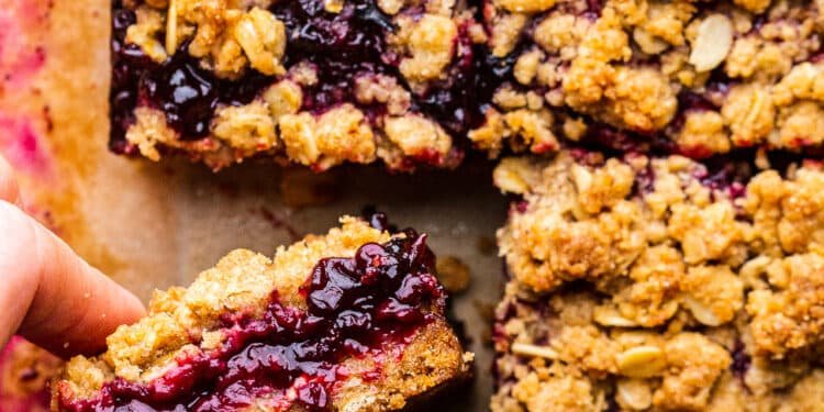 Blackberry crumble bars – Lazy Cat Kitchen