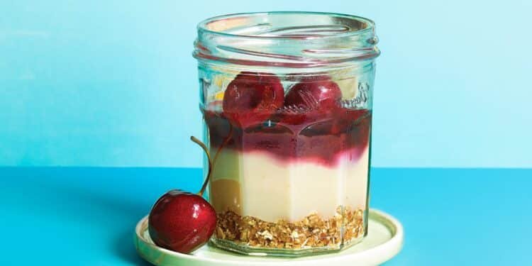 Cherry Panna Cotta Parfaits