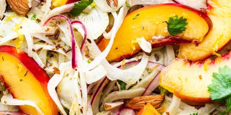 Nectarine and fennel salad – Lazy Cat Kitchen