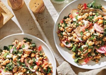 Buckwheat Tabbouleh with Chard, Chickpeas, and Creamy Garlic Dressing Recipe