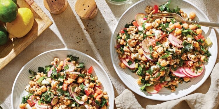 Buckwheat Tabbouleh with Chard, Chickpeas, and Creamy Garlic Dressing Recipe