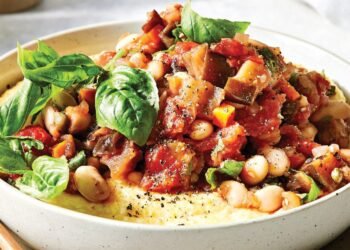 Caponata Beans and Polenta