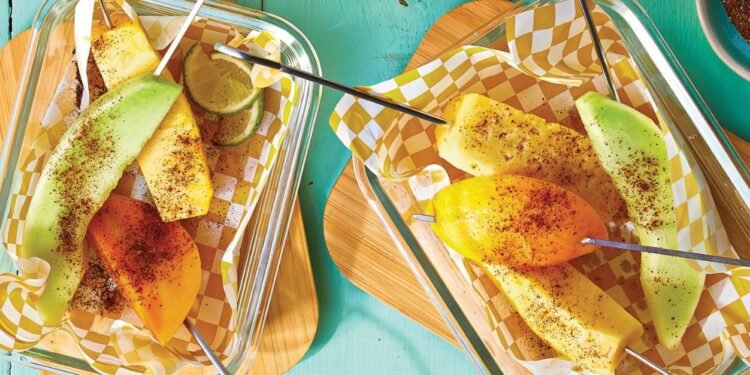 Chili-Lime Fruit on a Stick