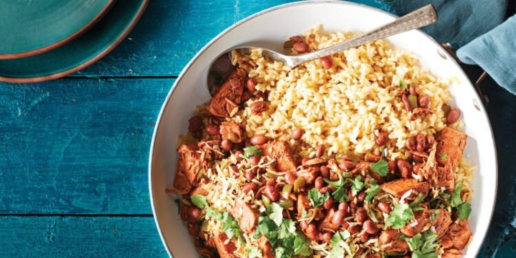 Jerk Jackfruit Skillet with Red Beans Recipe