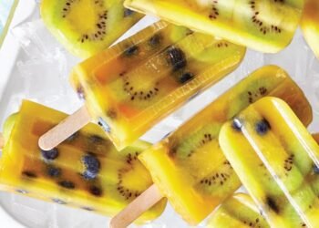 Kiwi Blueberry Orange Ice Pops Recipe