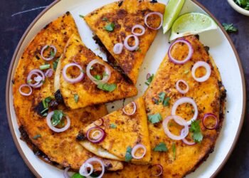 Cajun Gochujang Mushroom Quesatacos