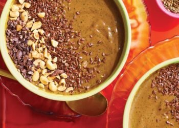 Chocolate Peanut Butter Smoothie Bowls Recipe