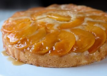 Peach Upside-Down Cake (gluten-free option)