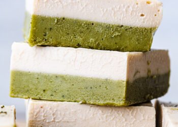 Cold matcha slice – Lazy Cat Kitchen
