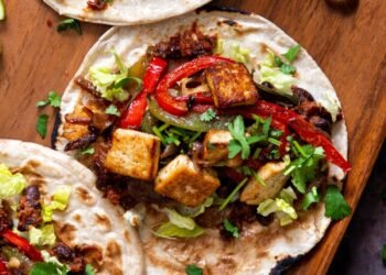 Easy Tofu Tacos (Tex-mex and Indian fusion)