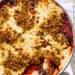 Aubergine bake with cashew bechamel