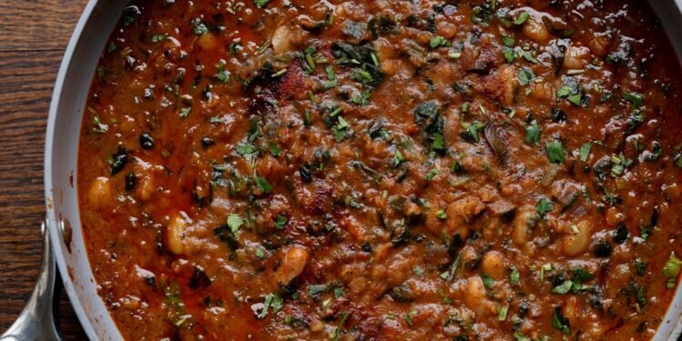 Indian Spiced Lentil Bean Stew