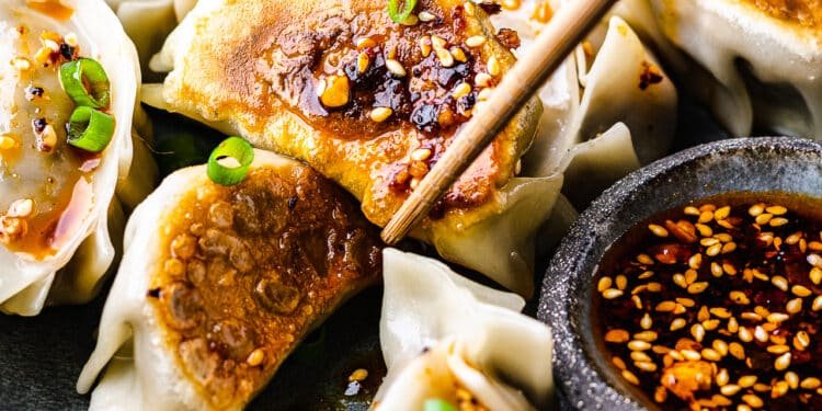 Gyoza with smoky mushrooms – Lazy Cat Kitchen